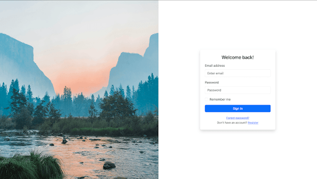 Login Page With Bootstrap Result