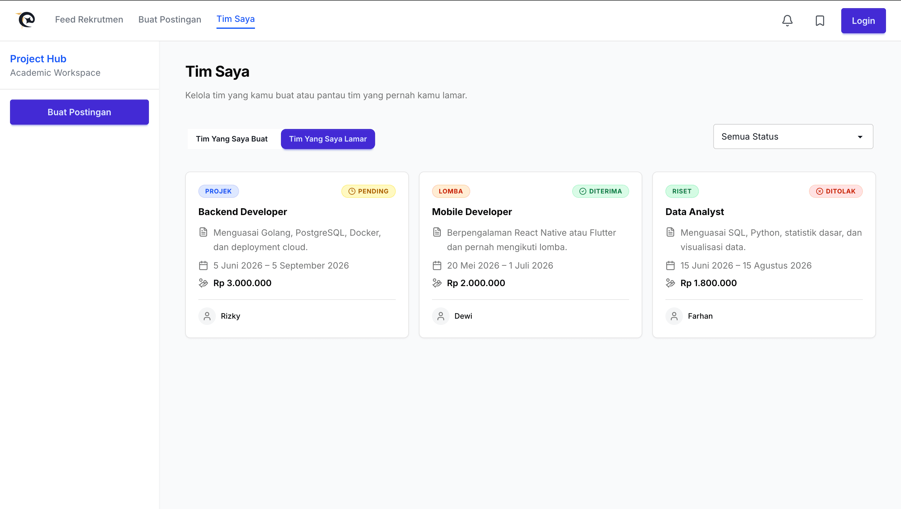 Team Page