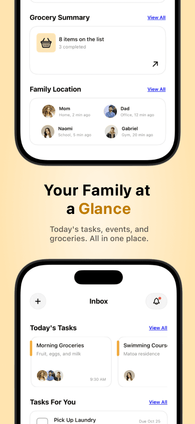 Kith app dashboard screen