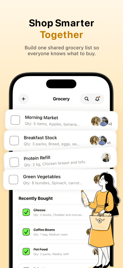 Kith app grocery screen