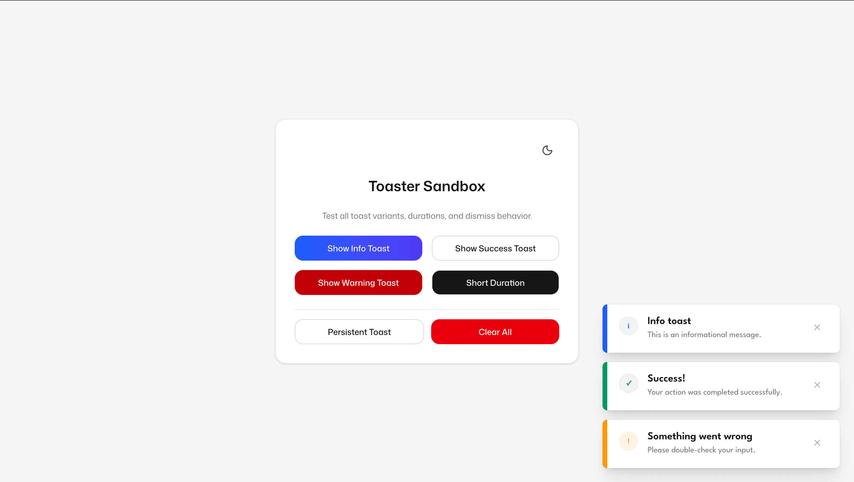 Toaster Sandbox