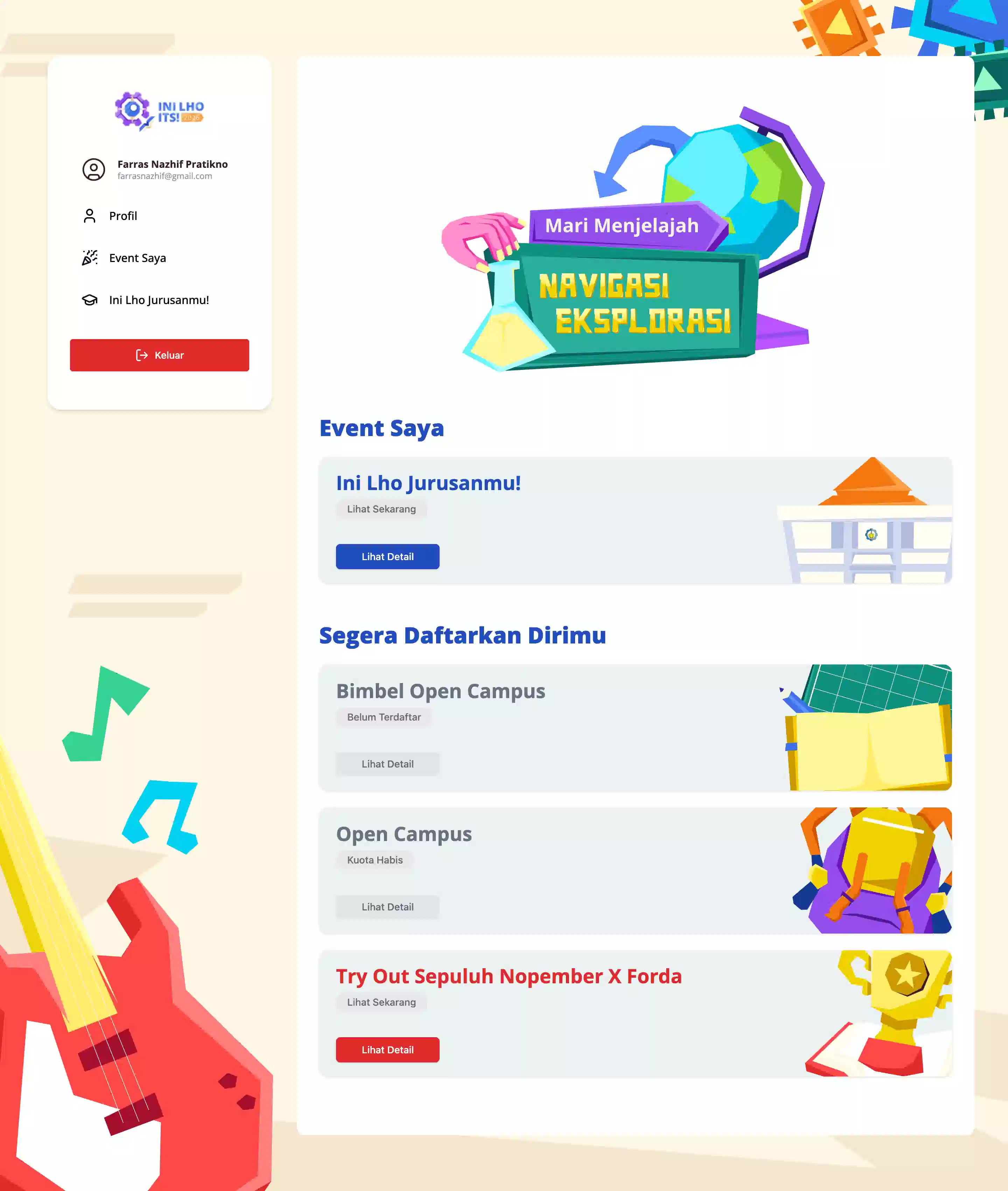 User Event Dashboard